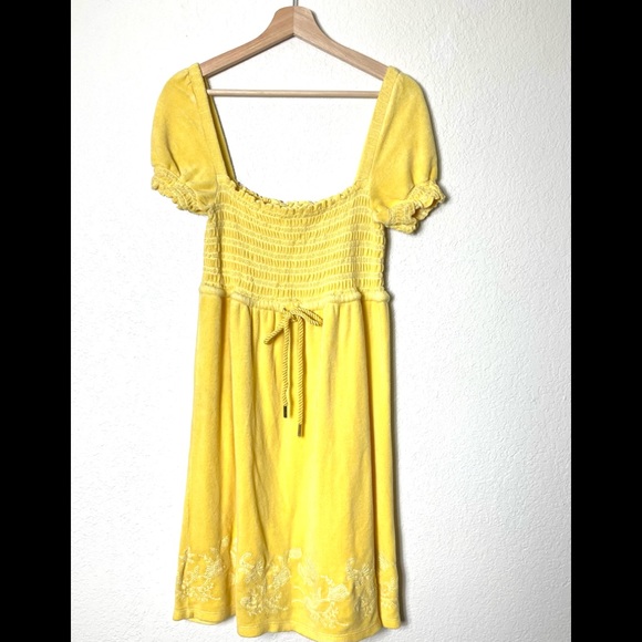 juicy couture yellow dress OG Big Bling Velour Hoodie 20% polyester Juicy Couture Dress Womens 0